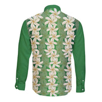 Ia Orana Tahiti Tiare Maori Seamless Style Long Sleeve Button Shirt