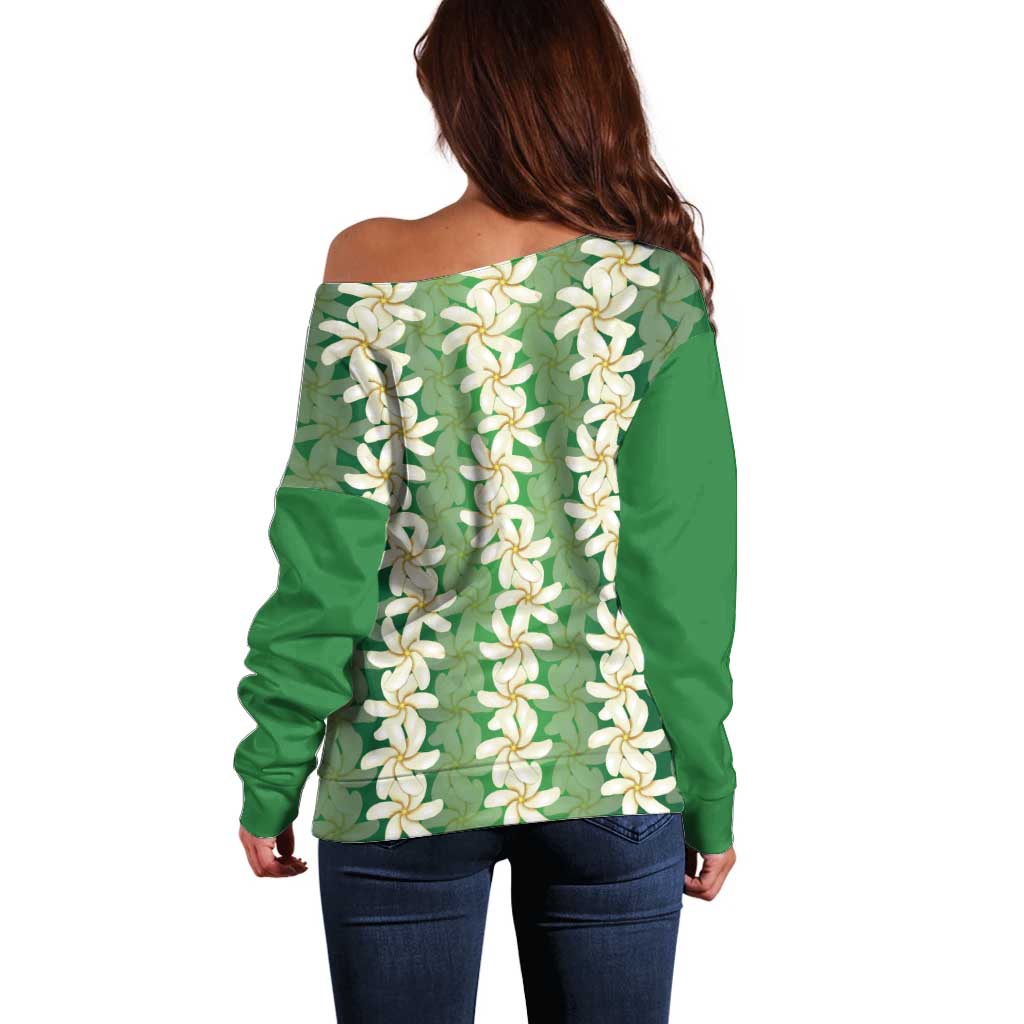 Ia Orana Tahiti Tiare Maori Seamless Style Off Shoulder Sweater LT14 - Polynesian Pride