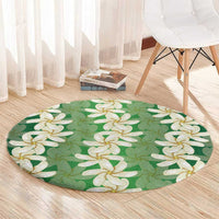 Ia Orana Tahiti Tiare Maori Seamless Style Round Carpet