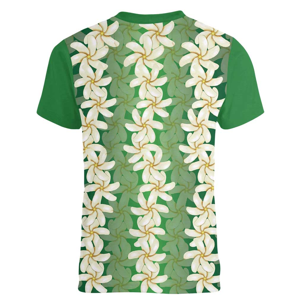 Ia Orana Tahiti Tiare Maori Seamless Style Women V-Neck T-Shirt