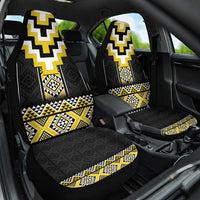 Yellow Taniko Aotearoa Car Seat Cover Niho Taniwha Mix Poutama