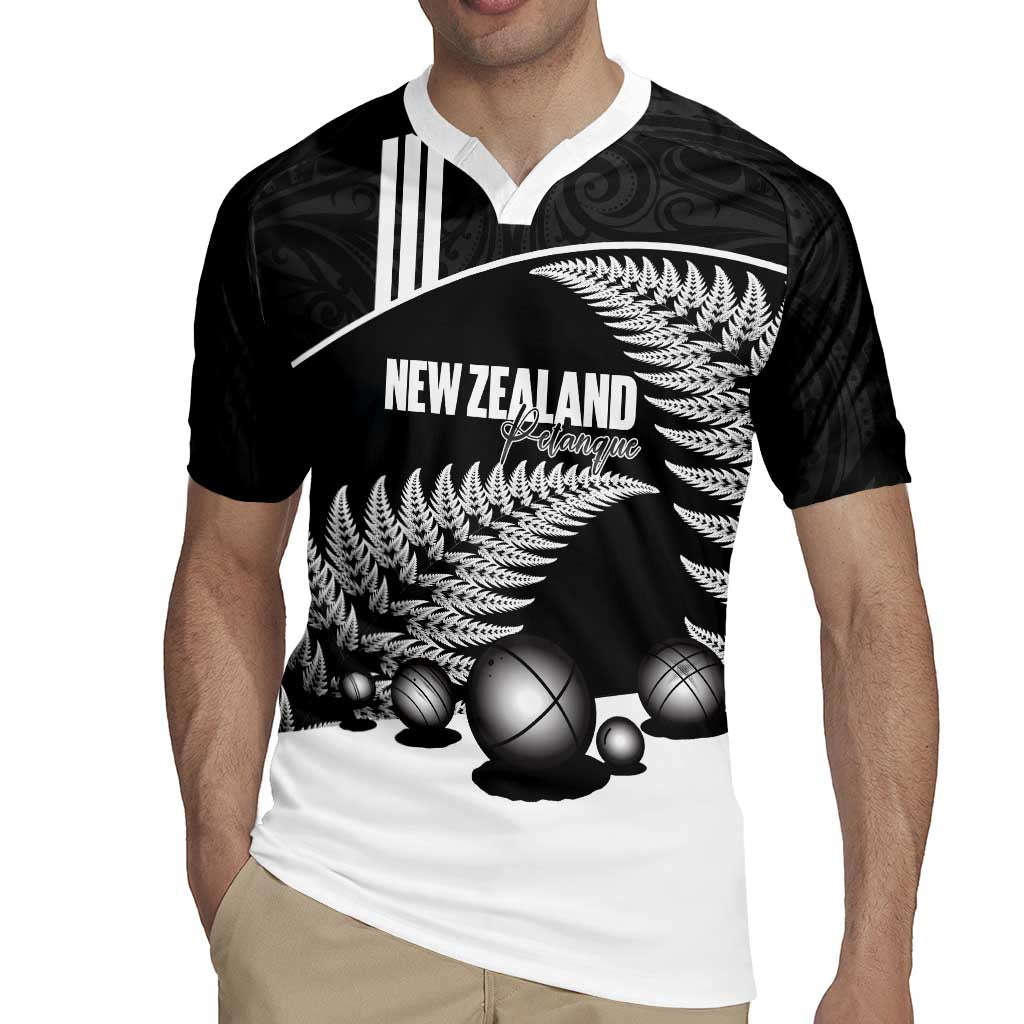 Custom New Zealand Silver Fern Petanque Rugby Jersey Aotearoa Maori Pattern LT14 - Polynesian Pride
