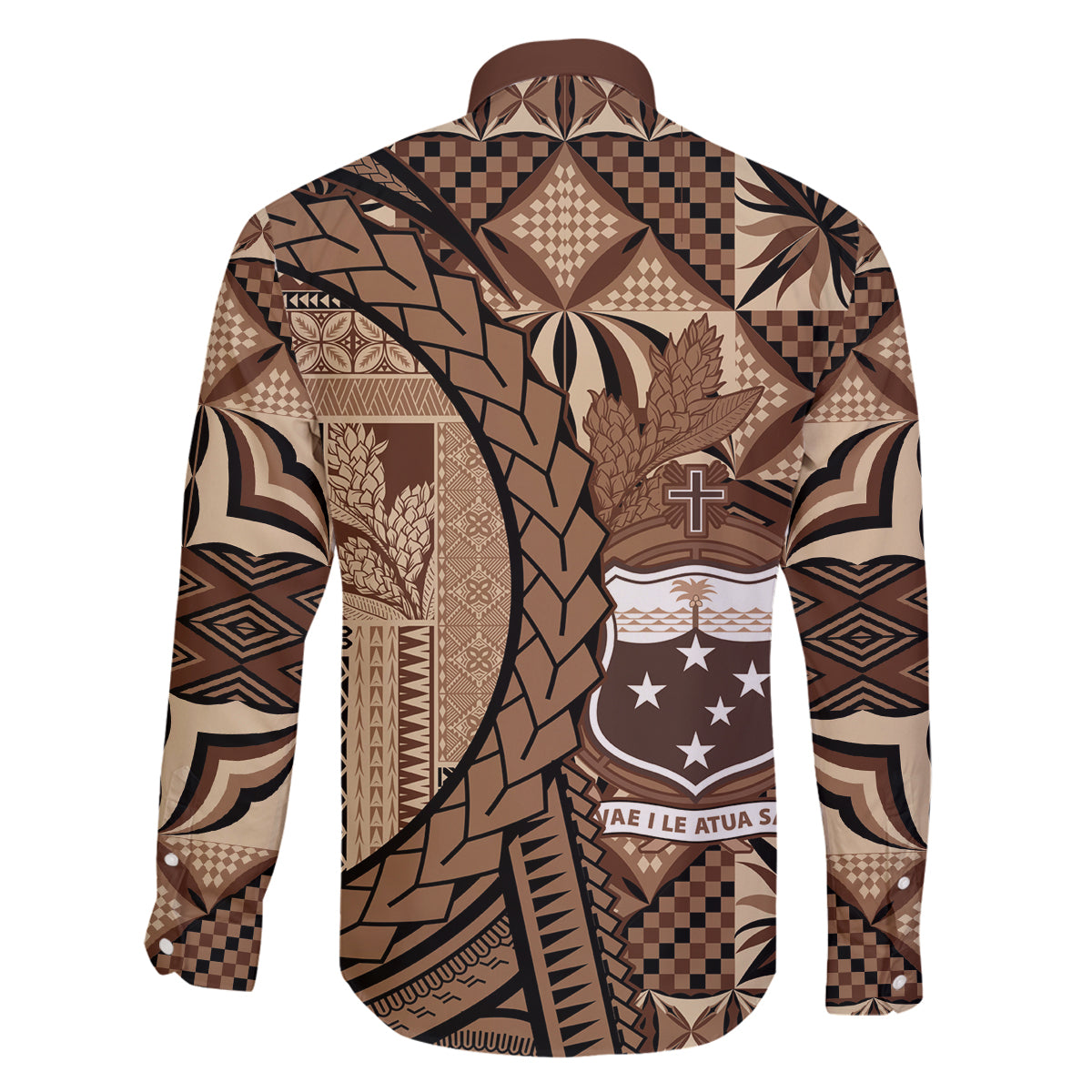 Samoa Siapo Family Matching Long Sleeve Bodycon Dress and Hawaiian Shirt Happy Independence Day Vintage Vibes