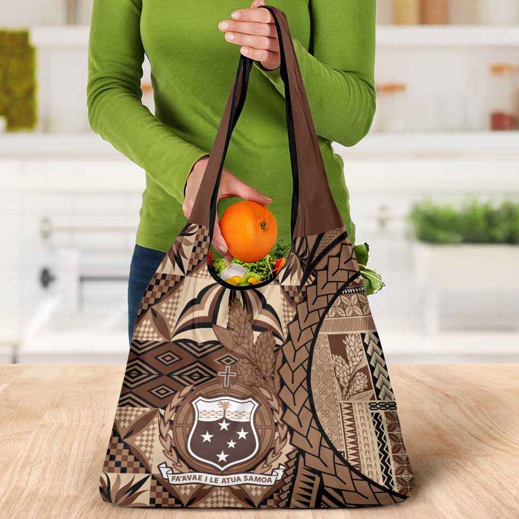 Samoa Siapo Grocery Bag Happy Independence Day Vintage Vibes