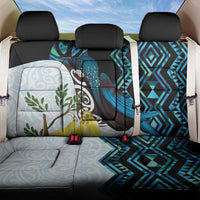 New Zealand Silver Fern Tui Bird Back Car Seat Cover Maori Kowhai Paua Shell Taniko Motifs