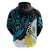 New Zealand Silver Fern Tui Bird Hoodie Maori Kowhai Paua Shell Taniko Motifs