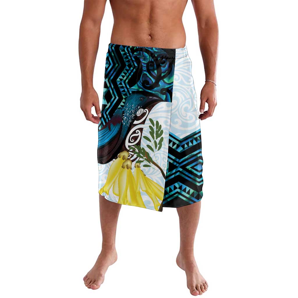 New Zealand Silver Fern Tui Bird Lavalava Maori Kowhai Paua Shell Taniko Motifs