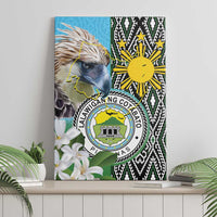 Cotabato Philippines Province Canvas Wall Art Filipino Eagle Sampaguita Tinalak Pattern