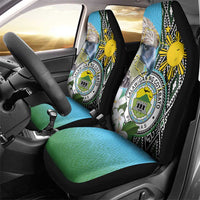 Cotabato Philippines Province Car Seat Cover Filipino Eagle Sampaguita Tinalak Pattern