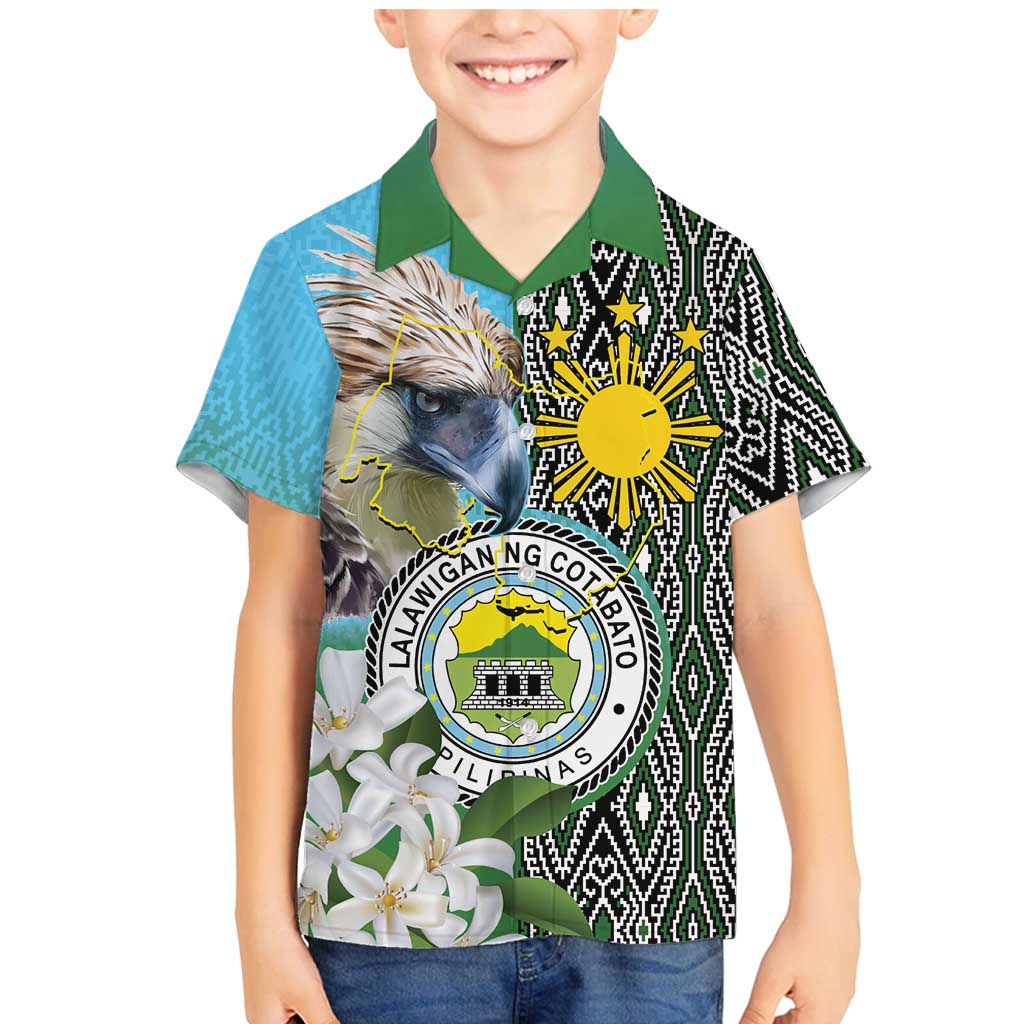 Cotabato Philippines Province Family Matching Mermaid Dress and Hawaiian Shirt Filipino Eagle Sampaguita Tinalak Pattern