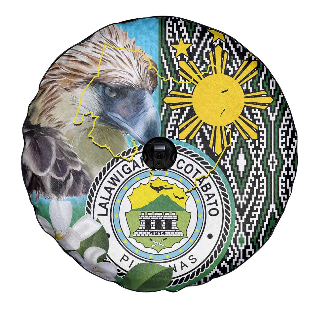 Cotabato Philippines Province Spare Tire Cover Filipino Eagle Sampaguita Tinalak Pattern