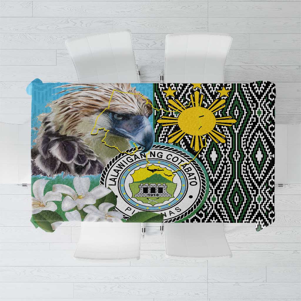Cotabato Philippines Province Tablecloth Filipino Eagle Sampaguita Tinalak Pattern