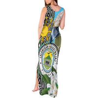 Cotabato Philippines Province Tank Maxi Dress Filipino Eagle Sampaguita Tinalak Pattern