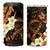 Liver Cancer Awareness Month 4 in 1 Can Cooler Tumbler Awareness Is Key Orange Polynesian Ribbon