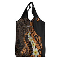 Liver Cancer Awareness Month Grocery Bag Awareness Is Key Orange Polynesian Ribbon