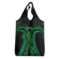 ADHD Awareness Month You Matter Grocery Bag Green Polynesian Ribbon