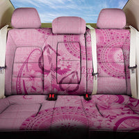 Pink Bula Fiji Back Car Seat Cover Fijian Dance Fan Tapa Cloth Pattern