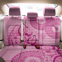 Pink Bula Fiji Back Car Seat Cover Fijian Dance Fan Tapa Cloth Pattern