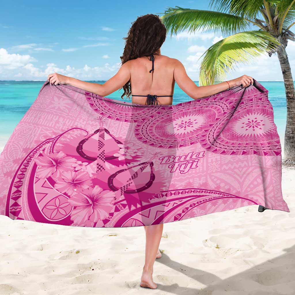 Pink Bula Fiji Sarong Fijian Dance Fan Tapa Cloth Pattern LT14 - Polynesian Pride