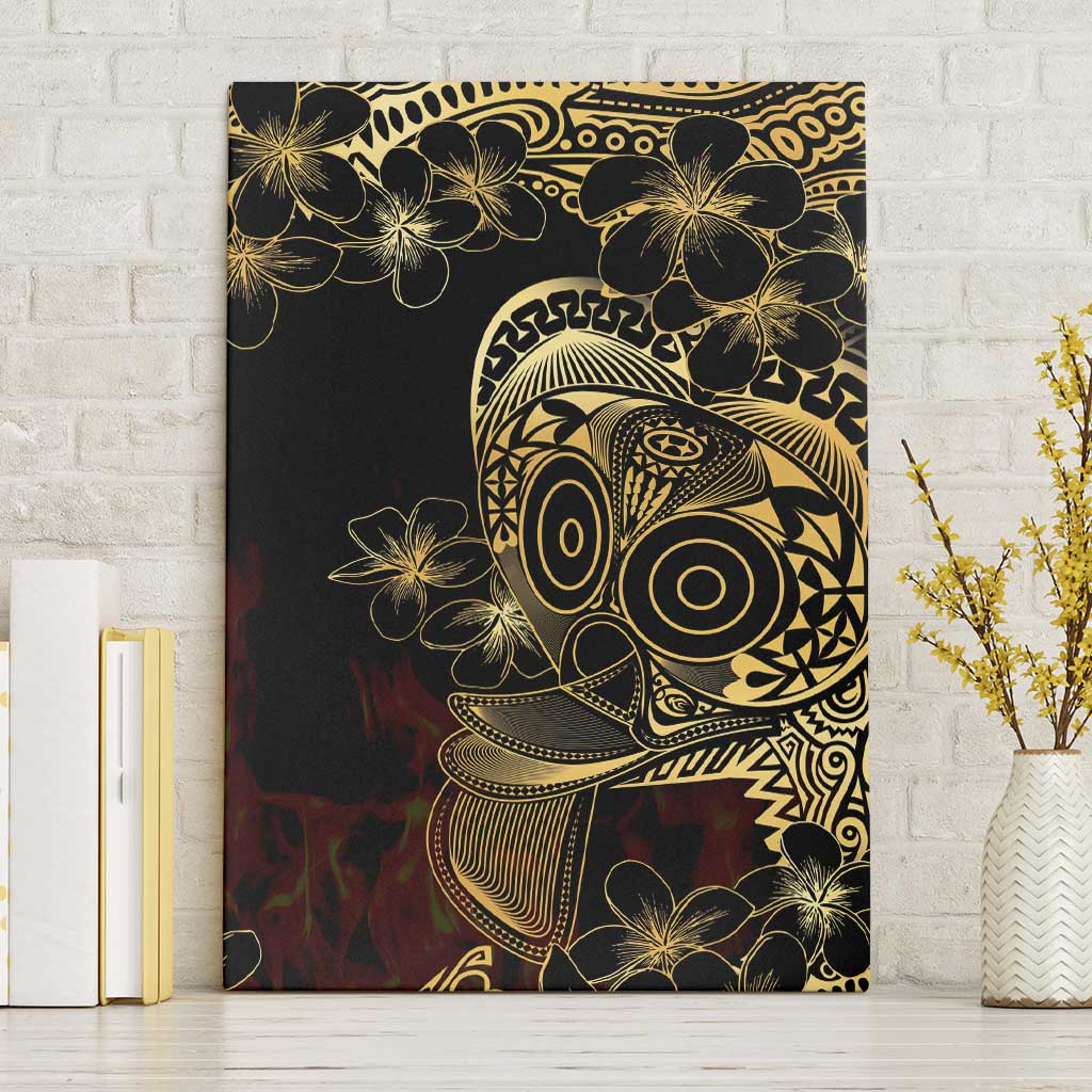 Frangipani Festival Rabaul Canvas Wall Art PNG Tribal Baining Mask Tattoo - Polynesian Pride