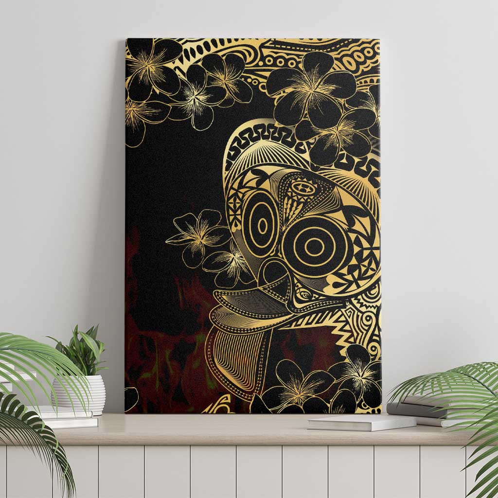 Frangipani Festival Rabaul Canvas Wall Art PNG Tribal Baining Mask Tattoo - Polynesian Pride