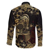 Frangipani Festival Rabaul Family Matching Short Sleeve Bodycon Dress and Hawaiian Shirt PNG Tribal Baining Mask Tattoo - Polynesian Pride