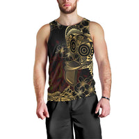Frangipani Festival Rabaul Men Tank Top PNG Tribal Baining Mask Tattoo - Polynesian Pride