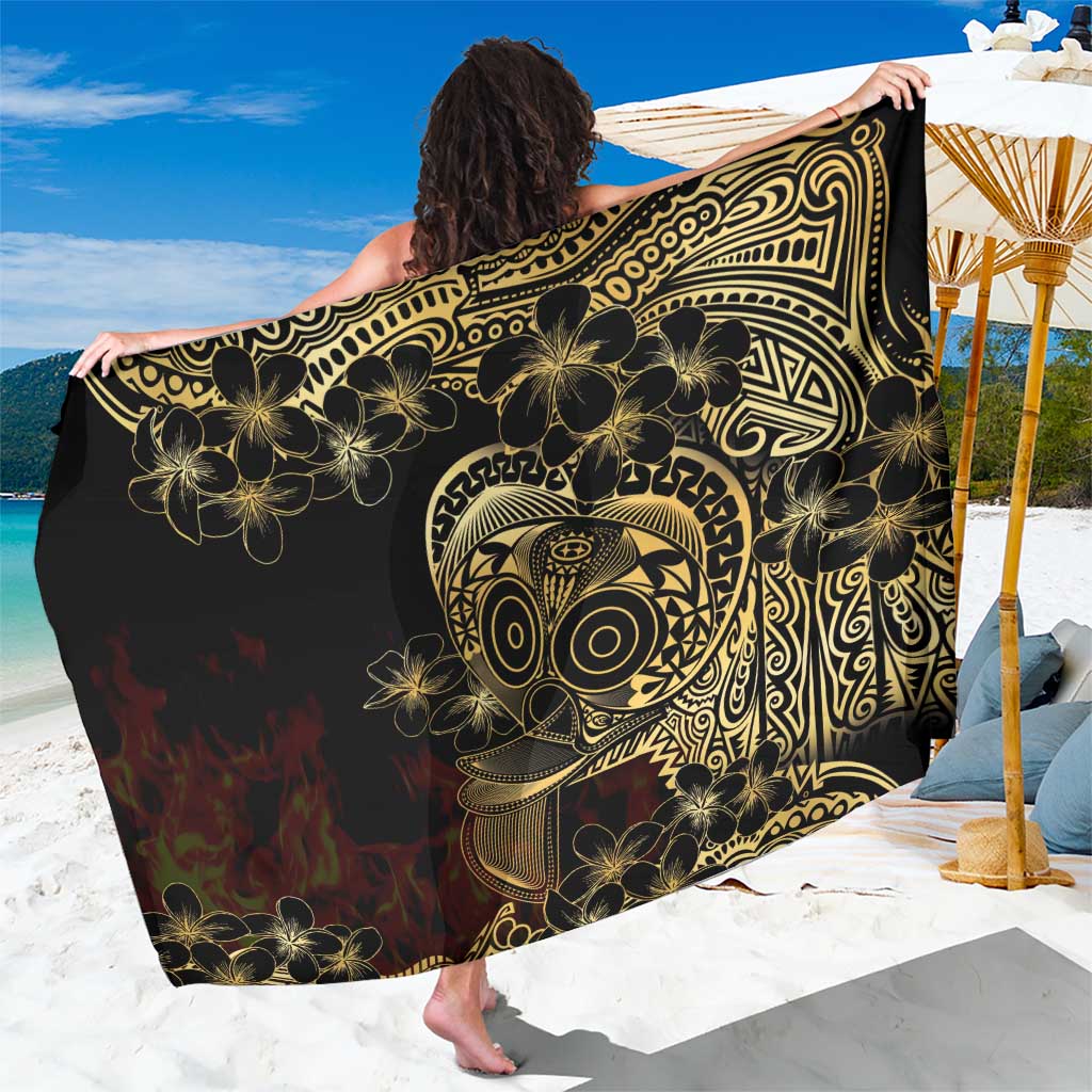Frangipani Festival Rabaul Sarong PNG Tribal Baining Mask Tattoo - Polynesian Pride