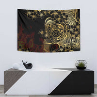 Frangipani Festival Rabaul Tapestry PNG Tribal Baining Mask Tattoo - Polynesian Pride