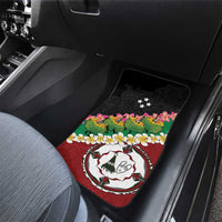 Frangipani Festival Rabaul East New Britain Car Mats Dukduk Dance With Plumeria - Polynesian Pride