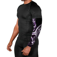 Purple Black Aloha Hawaii Arm Sleeves Polynesian Shark Tattoo Plumeria