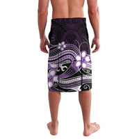 Purple Black Aloha Hawaii Lavalava Polynesian Shark Tattoo Plumeria