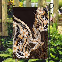Orange Black Aloha Hawaii Garden Flag Polynesian Shark Tattoo Plumeria