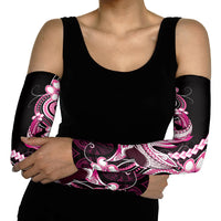 Pink Black Aloha Hawaii Arm Sleeves Polynesian Shark Tattoo Plumeria
