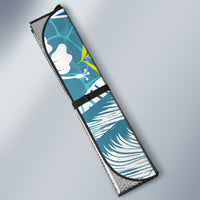 Hawaii Summer Christmas Auto Sun Shade Surfing Santa Shaka Catch The Wave