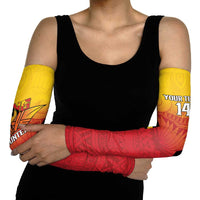 Papua New Guinea Rugby Custom Arm Sleeves Go PNG Hunters Polynesian Pattern - Polynesian Pride