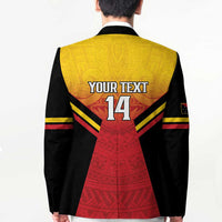 Papua New Guinea Rugby Custom Blazer Go PNG Hunters Polynesian Pattern - Polynesian Pride