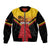 Papua New Guinea Rugby Custom Bomber Jacket Go PNG Hunters Polynesian Pattern - Polynesian Pride