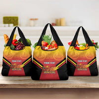Papua New Guinea Rugby Custom Grocery Bag Go PNG Hunters Polynesian Pattern - Polynesian Pride