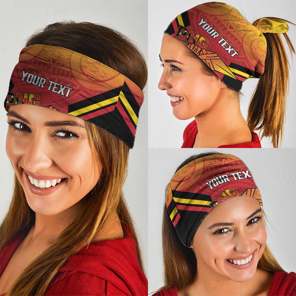 Papua New Guinea Rugby Custom Neck Gaiter Go PNG Hunters Polynesian Pattern - Polynesian Pride
