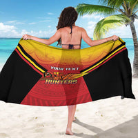 Papua New Guinea Rugby Custom Sarong Go PNG Hunters Polynesian Pattern - Polynesian Pride