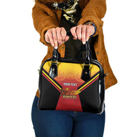 Papua New Guinea Rugby Custom Shoulder Handbag Go PNG Hunters Polynesian Pattern - Polynesian Pride