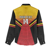 Papua New Guinea Rugby Custom Women Casual Shirt Go PNG Hunters Polynesian Pattern - Polynesian Pride