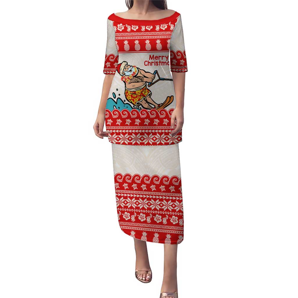 Mele Kalikimaka Hawaii Puletasi Water-skiing Santa Tropical Vibes