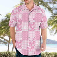 Pink Palaka Japanese Patterns Hawaiian Shirt Koi Fish Asanoha Sakura Patchwork Stylized - Polynesian Pride