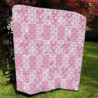 Pink Palaka Japanese Patterns Quilt Koi Fish Asanoha Sakura Patchwork Stylized - Polynesian Pride