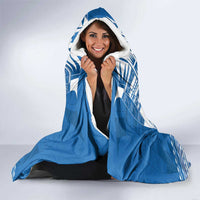Toa Samoa Rugby Custom Hooded Blanket Uso aso uma Samoan Pattern Blue - Polynesian Pride