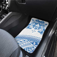 Toa Samoa Rugby Custom Car Mats Uso aso uma Samoan Pattern White - Polynesian Pride