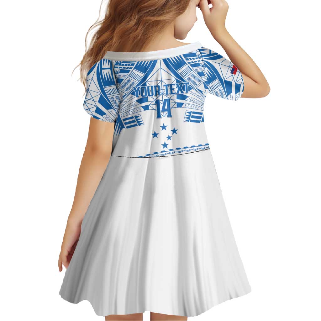 Toa Samoa Rugby Custom Family Matching Off Shoulder Maxi Dress and Hawaiian Shirt Uso aso uma Samoan Pattern White - Polynesian Pride