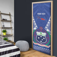 Personalised Samoa 685 Door Cover Samoan Pride Coat Of Arms - Polynesian Pride